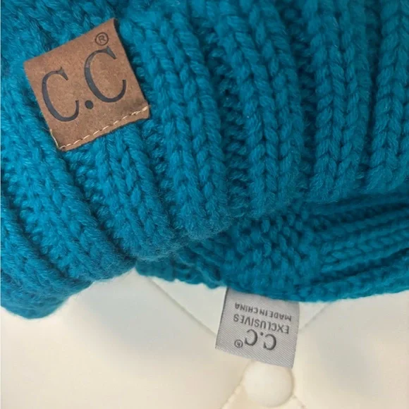 Carhartt and C.C Beanie Set - Navy Blue and Teal- both NWOT! - Picture 8 of 9